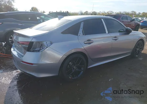 2025 Honda Civic Hybrid Sport/Sport Touring из США, поврежденный, VIN 2HGFE4F86SH309262